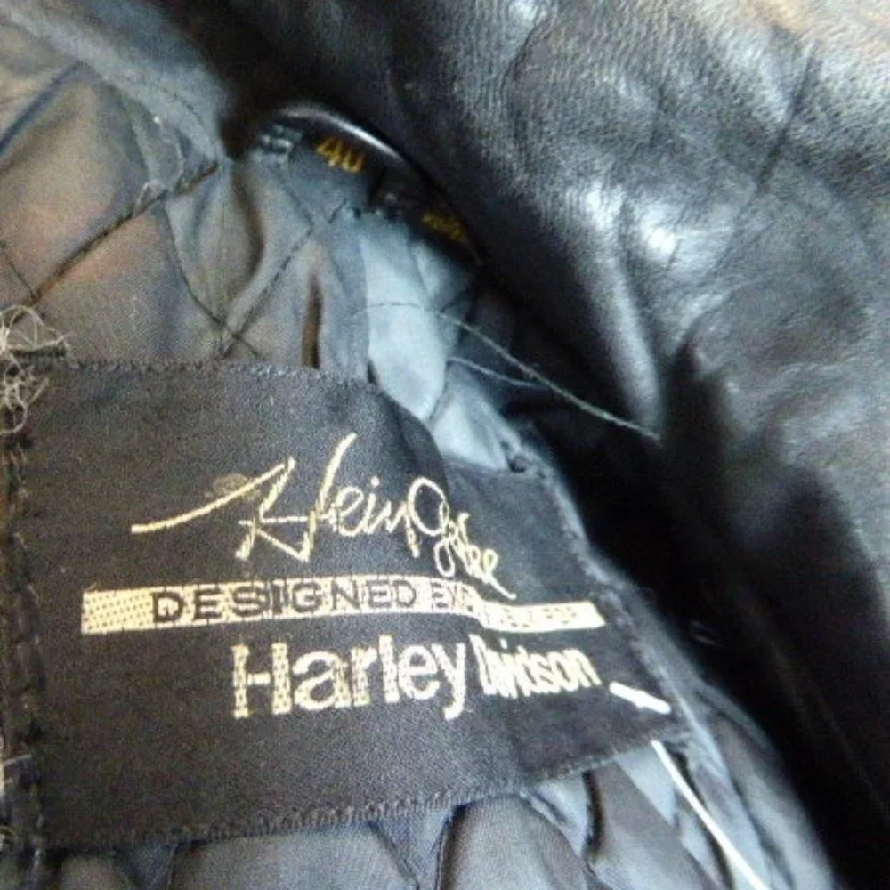 Hein Gericke HARLEY DAVIDSON MOTO LEATHER JACKET braided epaulets vintage 40 M